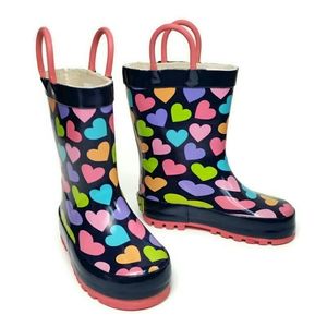 NEW Western Chief Kids 5/6 Happy Hearts Rain Boots